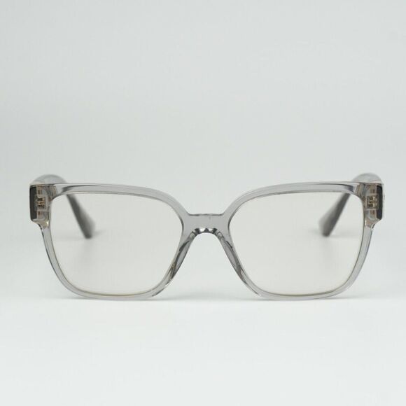 NEW Versace VE3329B 5305 Transparent Gray Square Women Eyeglasses VE 3329B - Picture 1 of 10